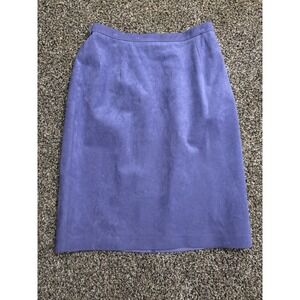 Vintage Suede Lavender Skirt Size 18 Brownstone Studio E12 Pencil Classic E12